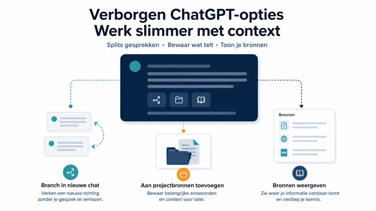 Deze verborgen ChatGPT opties maken je chats veel slimmer